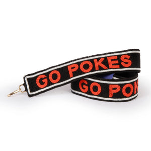 OSU Pokes Beaded Strap - Greige Goods