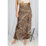 Satin Maxi Skirt - Greige Goods