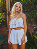 Tiered Tube Crop Top - Greige Goods