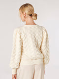 Bubble Pleat Sweater - Greige Goods