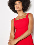 Flare Side Drape Mini Dress - Greige Goods