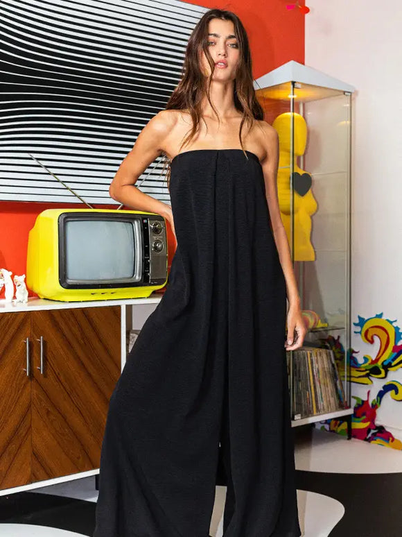Lyric Strapless Jumpsuit Black / Small Lyric Strapless Jumpsuit Black / Small