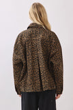 Twill Leopard Denim Jacket - Greige Goods