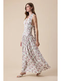 Floral Halter Maxi Dress - Greige Goods