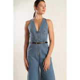 Tank Denim Jumpsuit