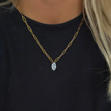 Gold + Diamond Pendant Necklace - Greige Goods