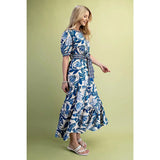 Floral Print Tiered Dress - Greige Goods