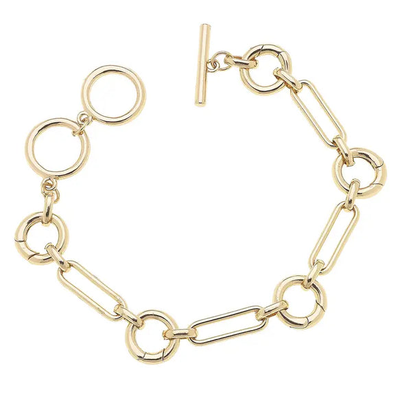 Bella Toggle Bracelet - Greige Goods
