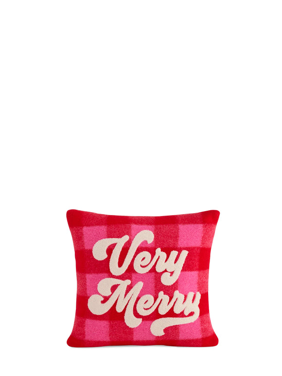 Very Merry Plaid Pillow - Greige Goods