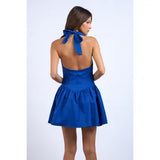 Halter Fit-and-Flare Mini - Greige Goods