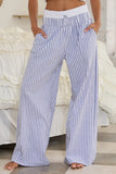 Striped Double Banded Boxer Pant - Greige Goods