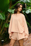 Oversized Striped Top - Greige Goods