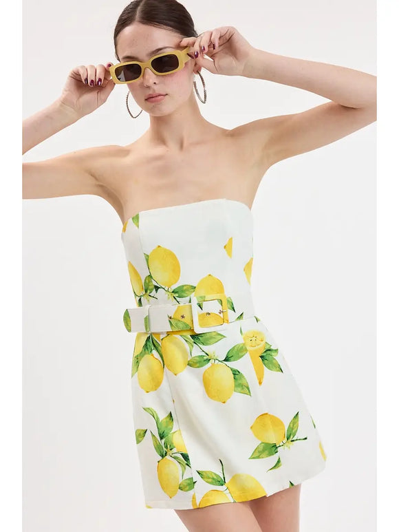 Lemon Fit-in Mini Dress– Greige Goods Lemon Fit-in Mini Dress– Greige Goods