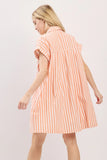 Striped Button Down Dress - Greige Goods
