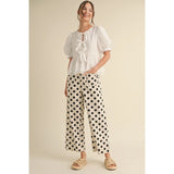 Polka Dot Wide Leg Pant - Greige Goods