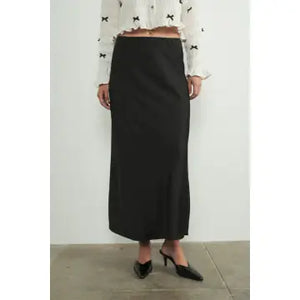 Satin Midi Skirt