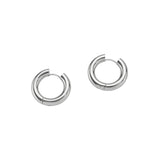 Silver Chunky Hoops