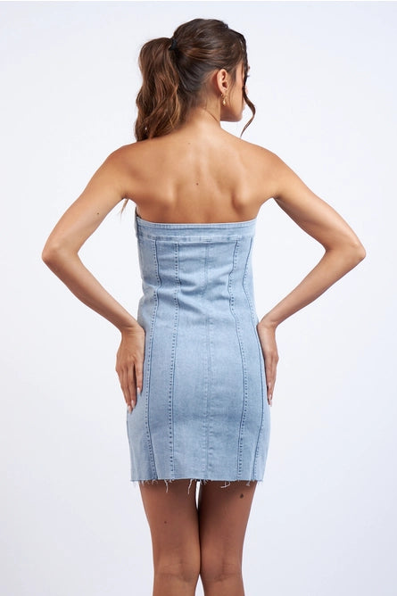 Denim Unfinished Tube Mini M Denim Unfinished Tube Mini M
