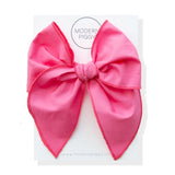 Party Clip On Hair Bow - Greige Goods