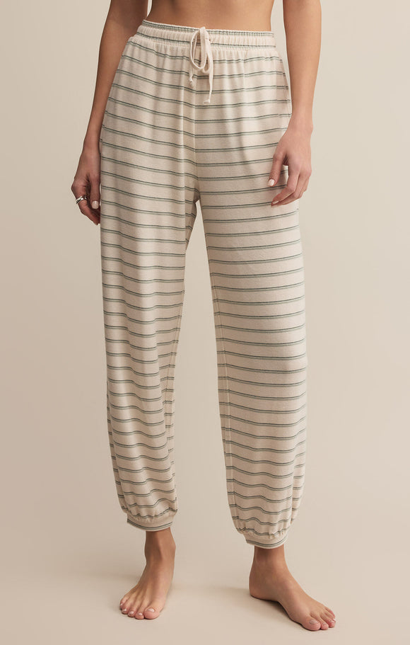 Bailey Stripe Jogger - Greige Goods