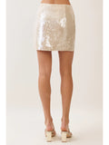 Champagne Nights Mini Skirt