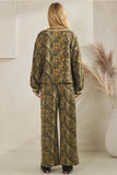 Camo Long Sleeve Pants Set - Greige Goods