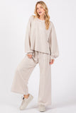 Scuba Top and Pants Set - Greige Goods