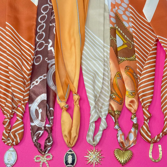 Game Day Scarf Necklace - Greige Goods