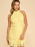 Lemon Lace Dress