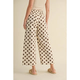 Polka Dot Wide Leg Pant - Greige Goods