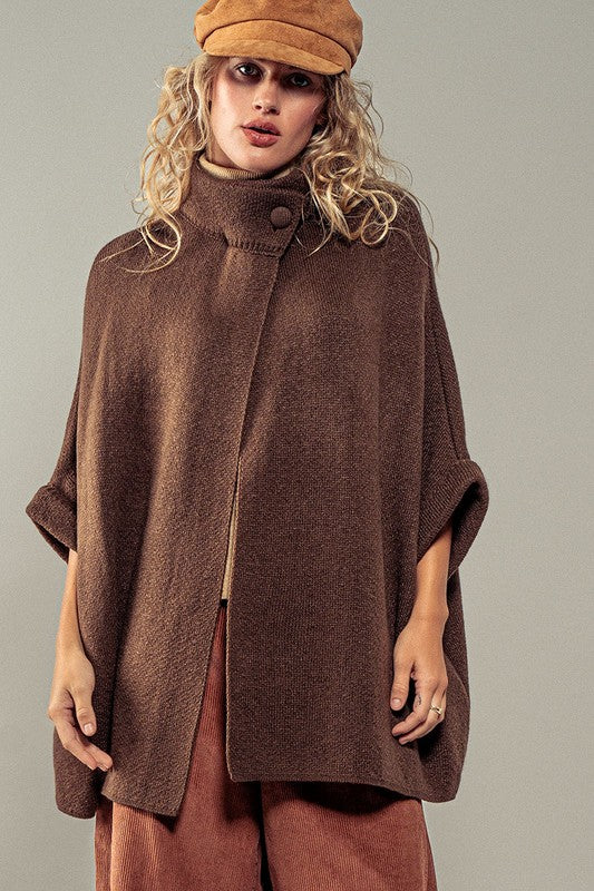 Joyful Stroll Knitted Neck Cape