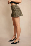 Leopard High Waist Short - Greige Goods