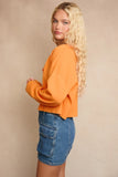 Round Neck Sweater Cardigan - Greige Goods