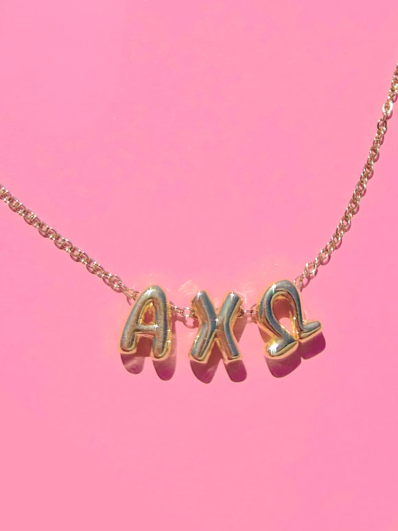 Sorority Bubble Necklace - Greige Goods