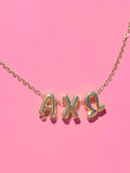 Sorority Bubble Necklace - Greige Goods