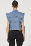 Melody Denim Vest - Greige Goods