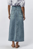 Vianna Front Slit Denim Skirt