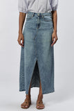 Vianna Front Slit Denim Skirt