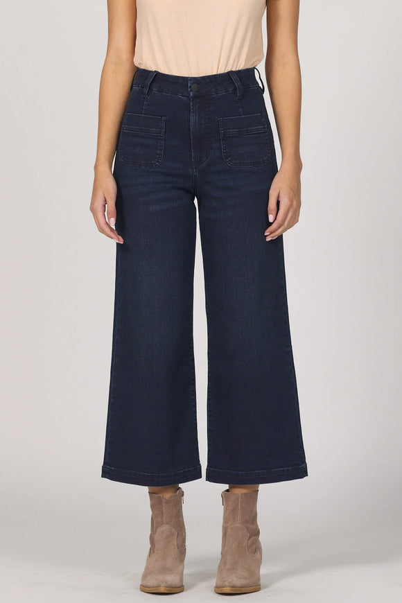 Audrey Wide Leg Jean - Greige Goods