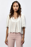 Lania Relaxed Blouse - Greige Goods