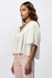 Lania Relaxed Blouse - Greige Goods