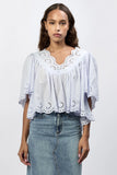 Lania Relaxed Blouse - Greige Goods