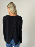 Stacy Criss Cross Sweater - Greige Goods