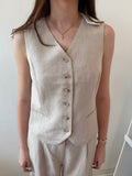 Bydazia Waistcoat - Greige Goods