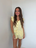 Ruffle Top - Greige Goods
