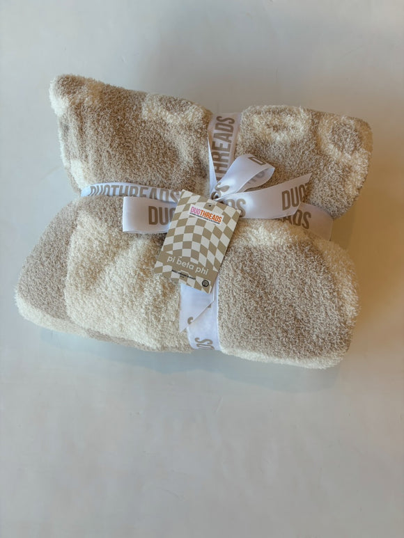 Sorority Plush Blanket - Greige Goods