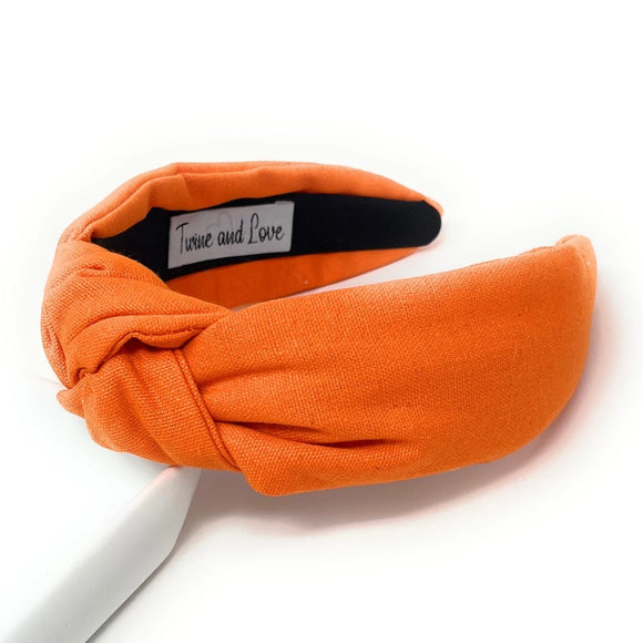 Orange Knotted Headband - Greige Goods