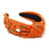 GameDay Orange Knot Jeweled Headband - Greige Goods