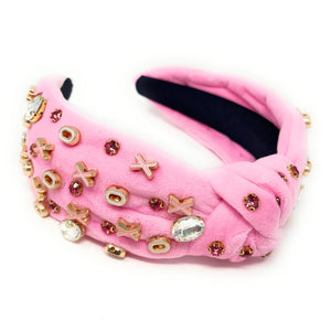 XOXO jeweled Headband - Greige Goods