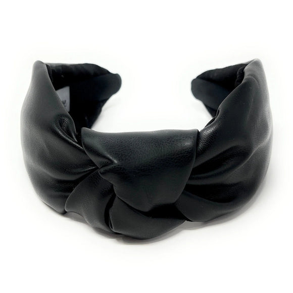 Black Vegan Knot Headband - Greige Goods